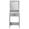 Makeup Table Concrete Grey 50 x 41 x 135 cm Particleboard