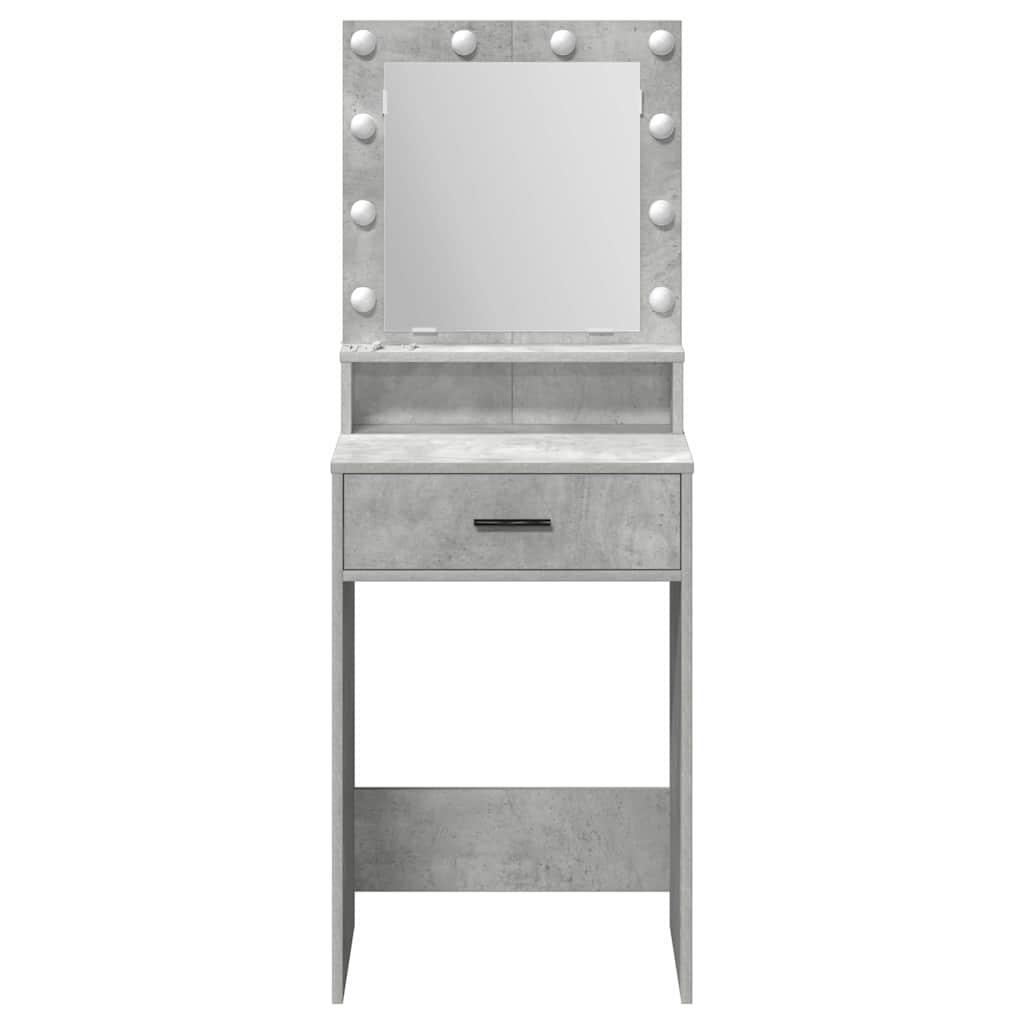 Makeup Table Concrete Grey 50 x 41 x 135 cm Particleboard