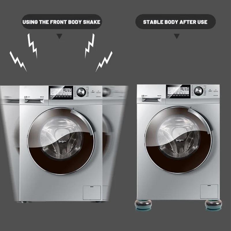 4 Stück Universelle Antivibrationspads Waschmaschine Gummi-Fußmatte Geräuscharm Kühlschrank Möbelpad Möbelheber Fußbasis