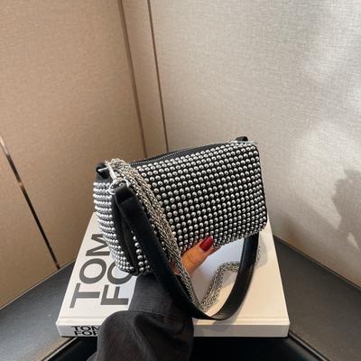 Bag Women's Bag Winter New Trend Full Diamond Shoulder Bag Fashion Casual Chain Messenger Bag Women