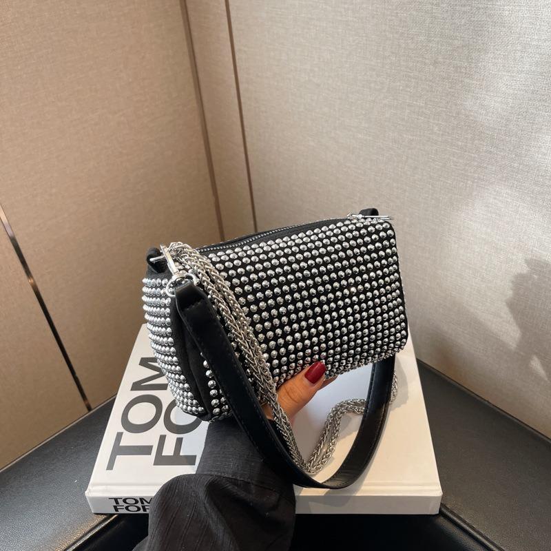 Bag women's bag winter new trend full diamond shoulder bag fashion casual chain messenger bag women