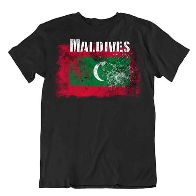 Maldives Flag City Map Islamic Peace Souvenir T‑Shirt