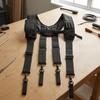 Tool with Side Pockets Padded X-Shaped Work Adjustable for Tradespeople,
