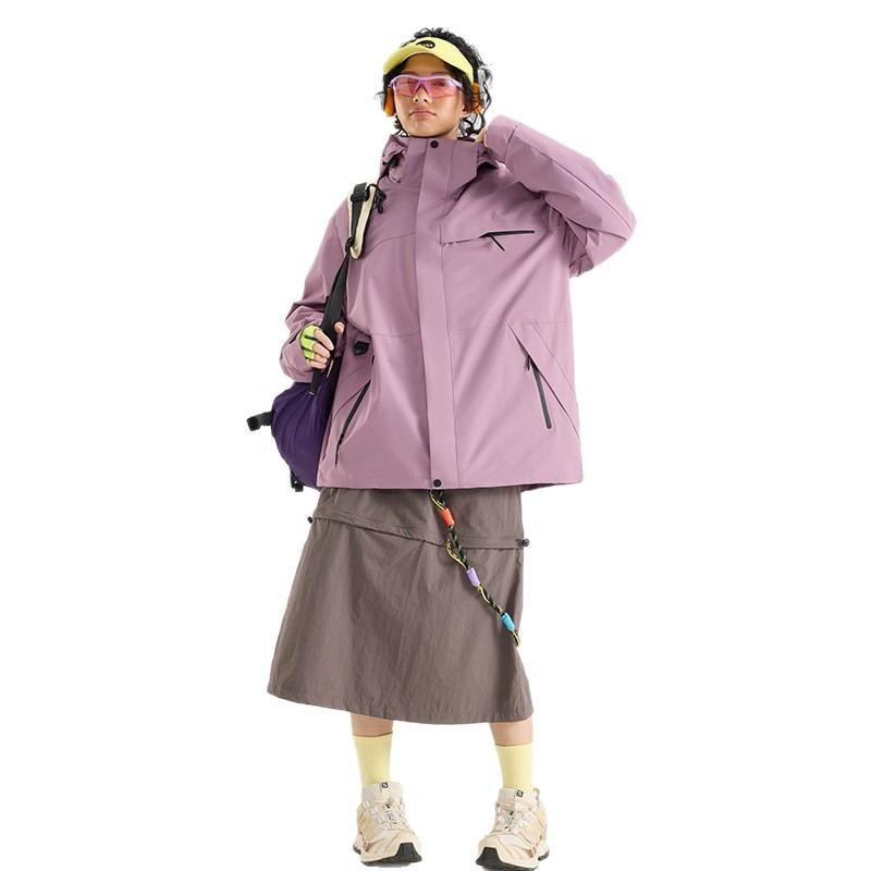 Jacket women's outdoor hiking suit fleece liner windproof and waterproof three-in-one jacket men's customization
