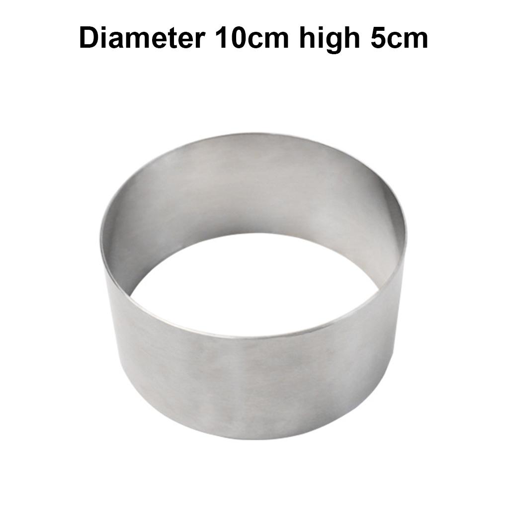 Edelstahl Runde Mousse Kuchen Form Sugarcraft Ring Formen Kekse Machen Form Backen Werkzeug Backformen Küche Bäckerei