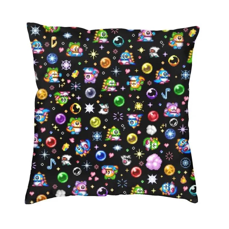 Puzzle Game Bubbles Bobble Cushion Covers Soft Velvet Nordic Throw Pillow Case Home Decoration