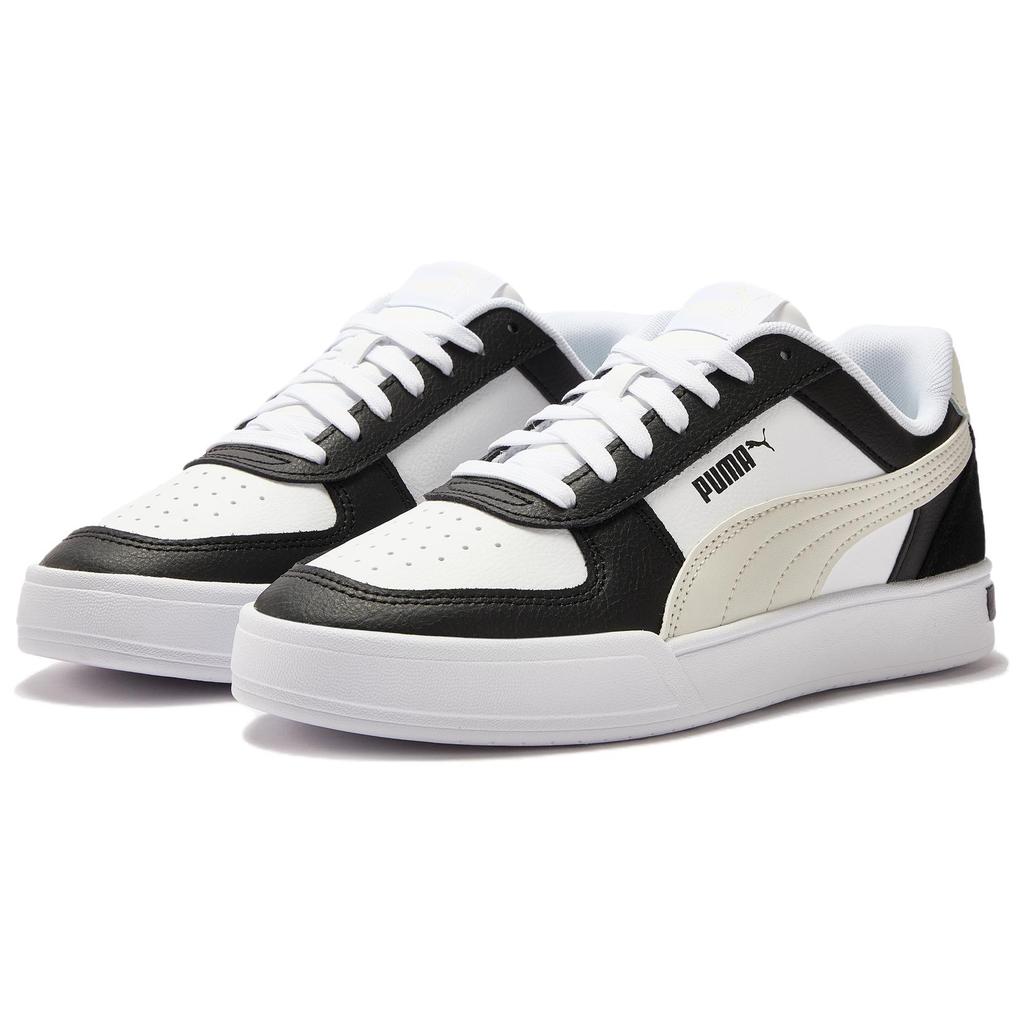 Puma Caven Skateboard Shoes Unisex Low Top Black White 399398-20