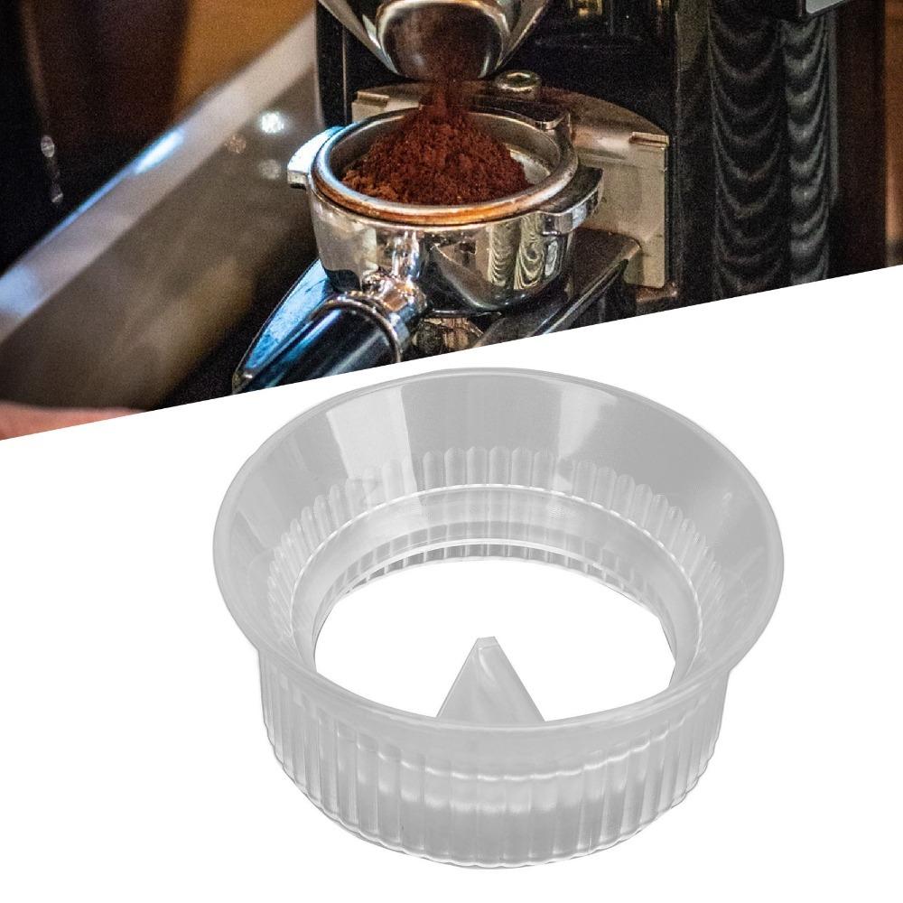 Splash Proof Design Moka Pot Dosing Funnel Coffee Dosing Ring Stovetop Coffee Making 3cup transparent