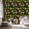 Tropical Flowers and Leaves Wallpaper for Living Room and Bedroom 50x1000