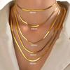 925 Silver Gold Snake Chain Necklace for Women Men Herringbone Choker Neck Chains Trend Jewelry Gift