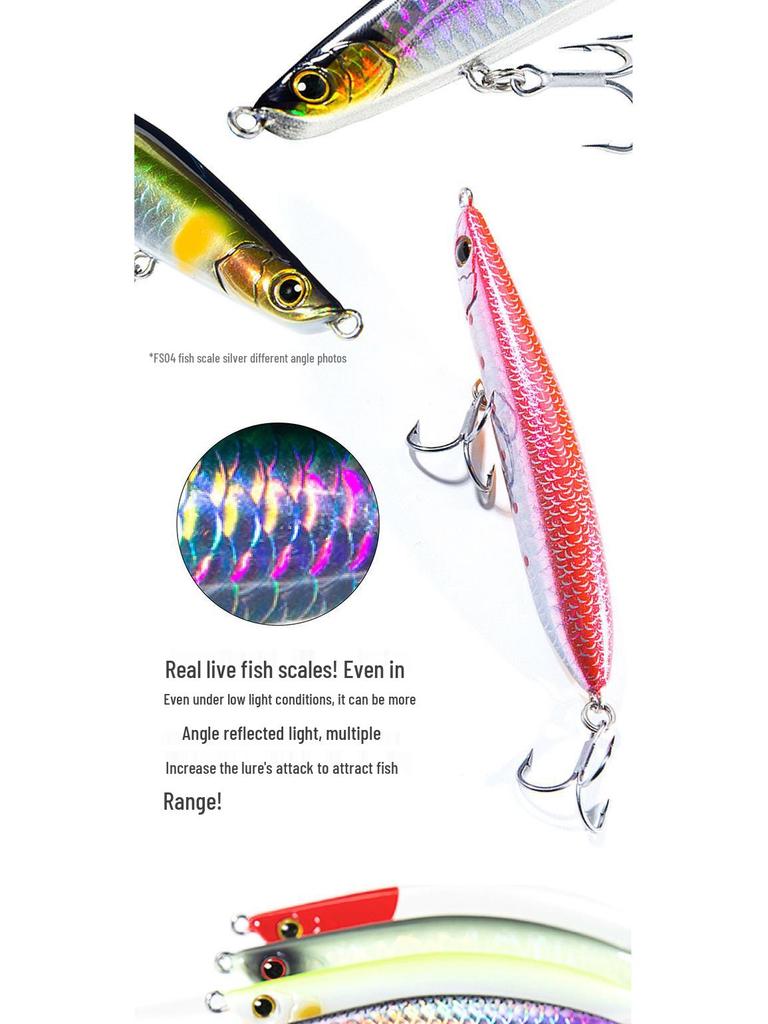 Bluefin Tuna Sinking Pencil: Ultimate Underwater Casting Lure for All Fish Layers, Perfect for Bass and Catfish.