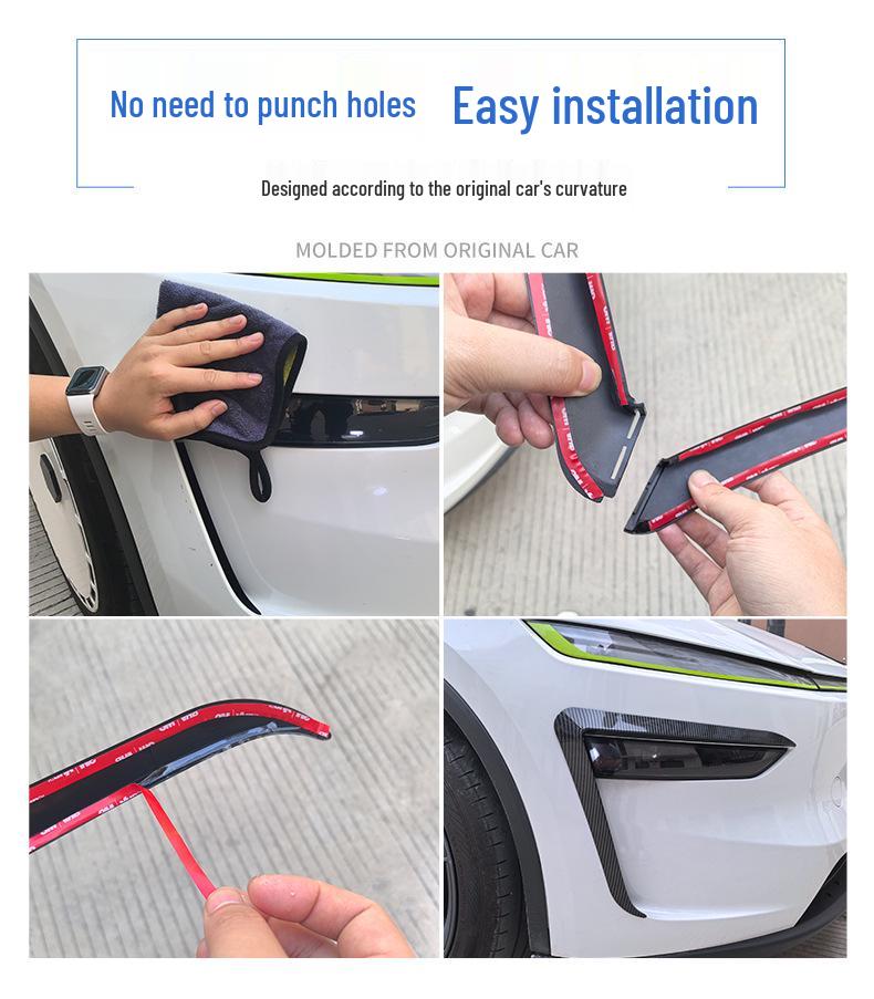 Tesla Model Y/YL Fog Light, Spoiler & Wind Deflector Trim Cover