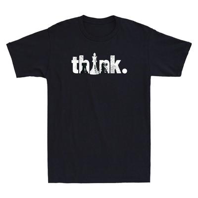 Chess Think Vintage Chess Master Club Chess Player Men's Short Sleeve T-Shirt