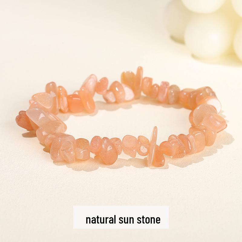 Jingdong Seven-Color Agate Chip Elastic Bracelet