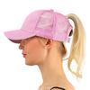 High Ponytail Baseball Cap - Women Summer Sun Hat Running Snapback With Messy Bun Space Female Sports Cap