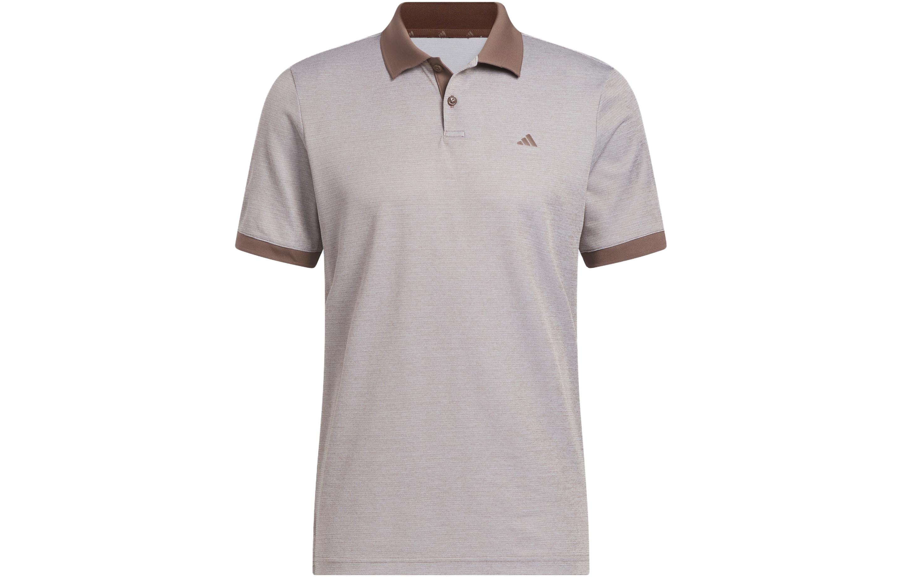 Adidas Ultimate Polo Shirts Men s Stratum Dark Earthy Brown Polo Collar Moderate Straight Fit HS7590 XL