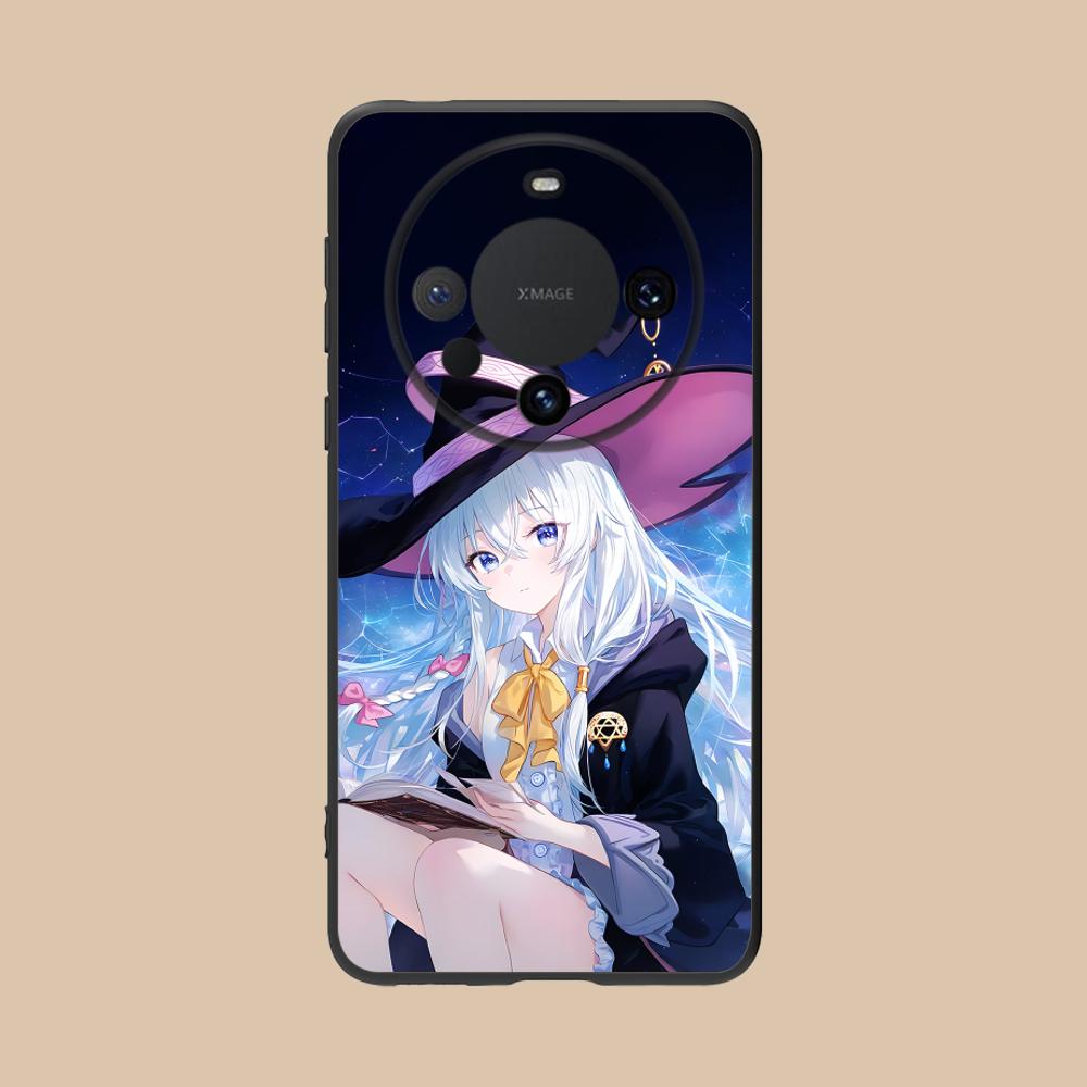 Wandering Witch Elaina Matte TPU Mobile Phone Case for Huawei Mate 60 50 40 30 20 10 Pro Plus Lite E 5G Colorful Printing Cover