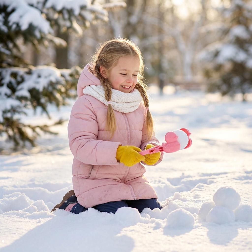 -Snowballl Space-sand-ball Maker, Snow Toys For Kids Outdoor, Snowballl Mold Clips, Winter Snow Ball Fights Maker Tools