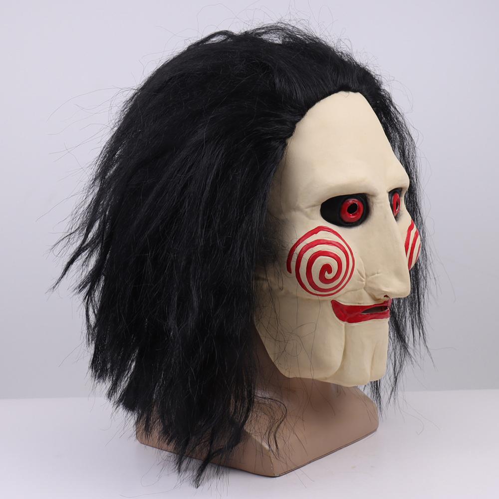 Jigsaw Billy Mask The Scary Puppet Clown Mask for Halloween Costume Cosplay