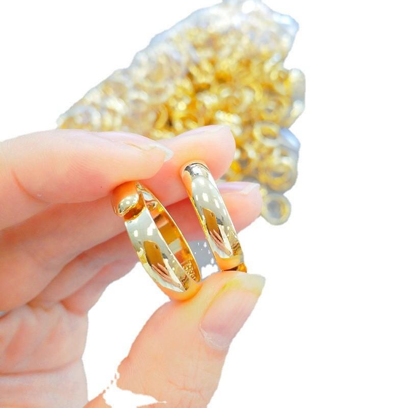 Versatile Minimalist Vietnamese Sand Gold Band Ring Perfect For Couples Unique Accessory Fashion