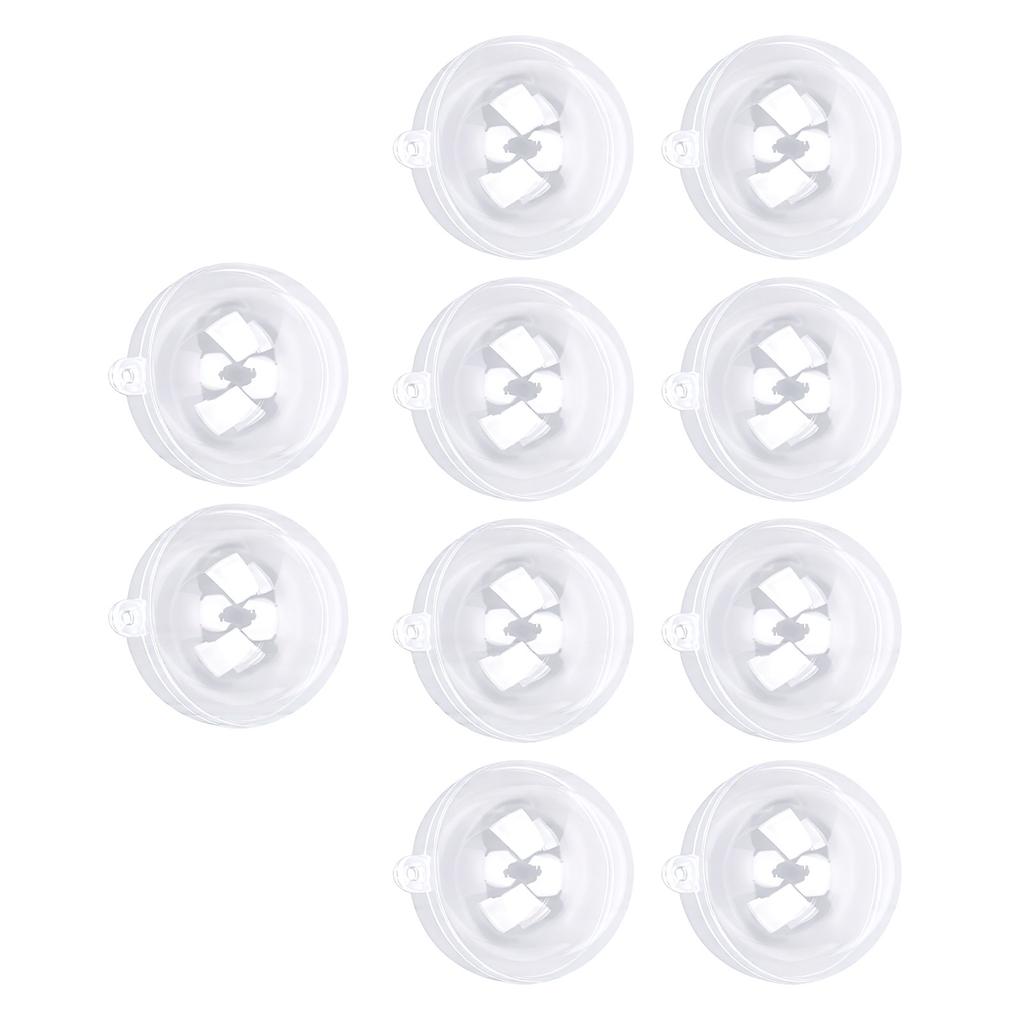 10PCS 2 Inch Claw Machine Clear Plastic Balls Vending Machine Capsules for Gachapon
