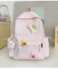 School Bag for Girls 1011 New Candy Color Sweet and Fresh Student School Bag Original Floral Plaid Large Capacity Backpack