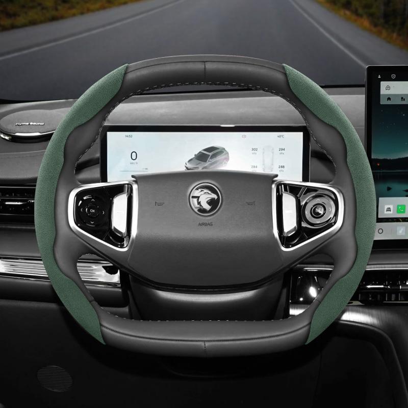 

Suitable for Proto Suede Snap-on Steering Wheel Cover Non-Slip Saga X50 S70 Persona X70 e.MAS 7 5 iRiz X90 Black Green Red Mocha