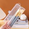 Transparent Makeup Brush Storage Box Dust-Proof Plastic Make Up Brushes Organizer Lightweight Tableware Container Beauty Tools