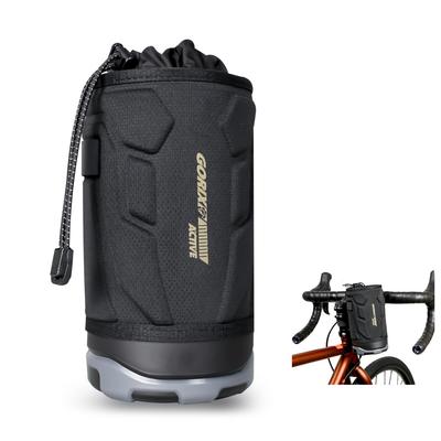 GORIX Handlebar Bag for Insulated with Drink Shoulder Bag with Stem Smartphone and Storage for Water Bottles and Other Small Ideal for Outdoor