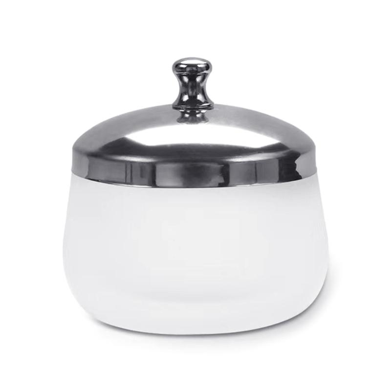 Nail Art Dappen Dish Glass Crystal Cup Nail Art Liquid Powder Dappen Dish Liquid Container with Lid for Acrylic Powder 1
