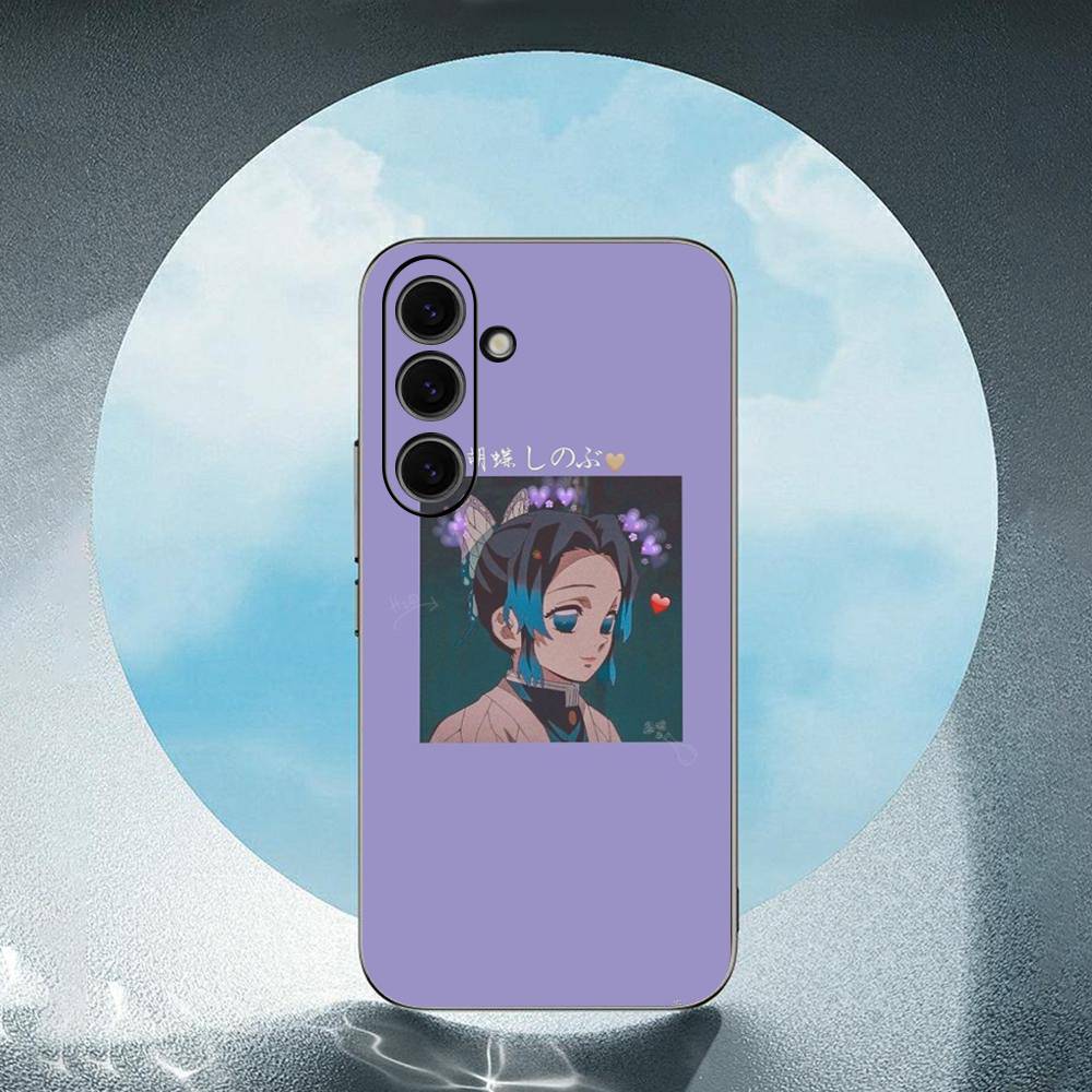 Cute Cartoon Anime Girl Luxury For Samsung Galaxy S23 S24 S25 Ultra S22 Plus S21 Black Soft Case Waterproof Soft Case