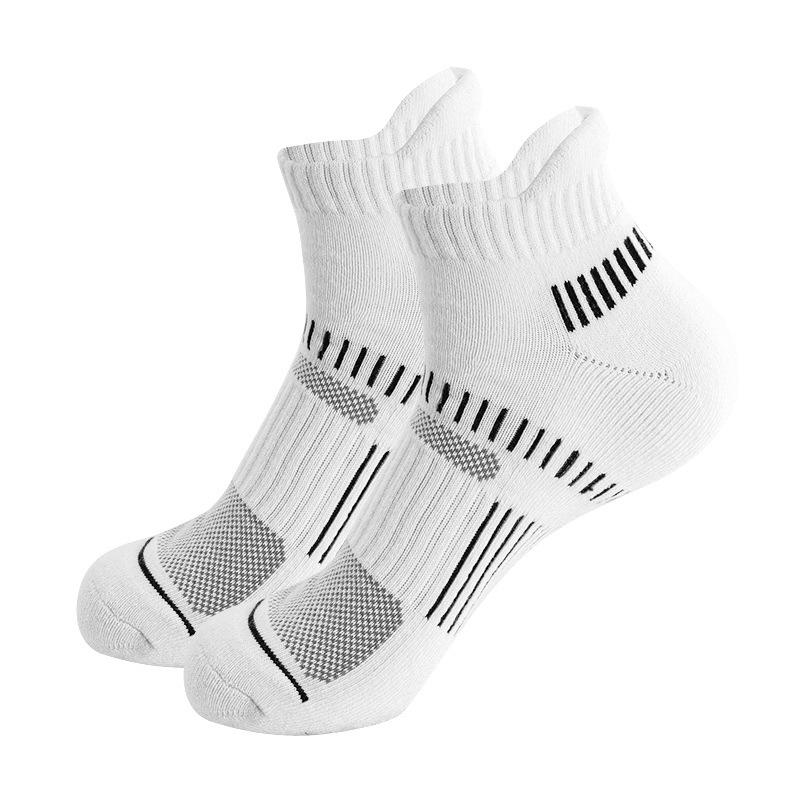 

Мужские марафонские носки для бега - Утолщенные, Влагоотводящие, Противоскользящие, С махровой подошвой, Спортивные носки M (39-42) белый