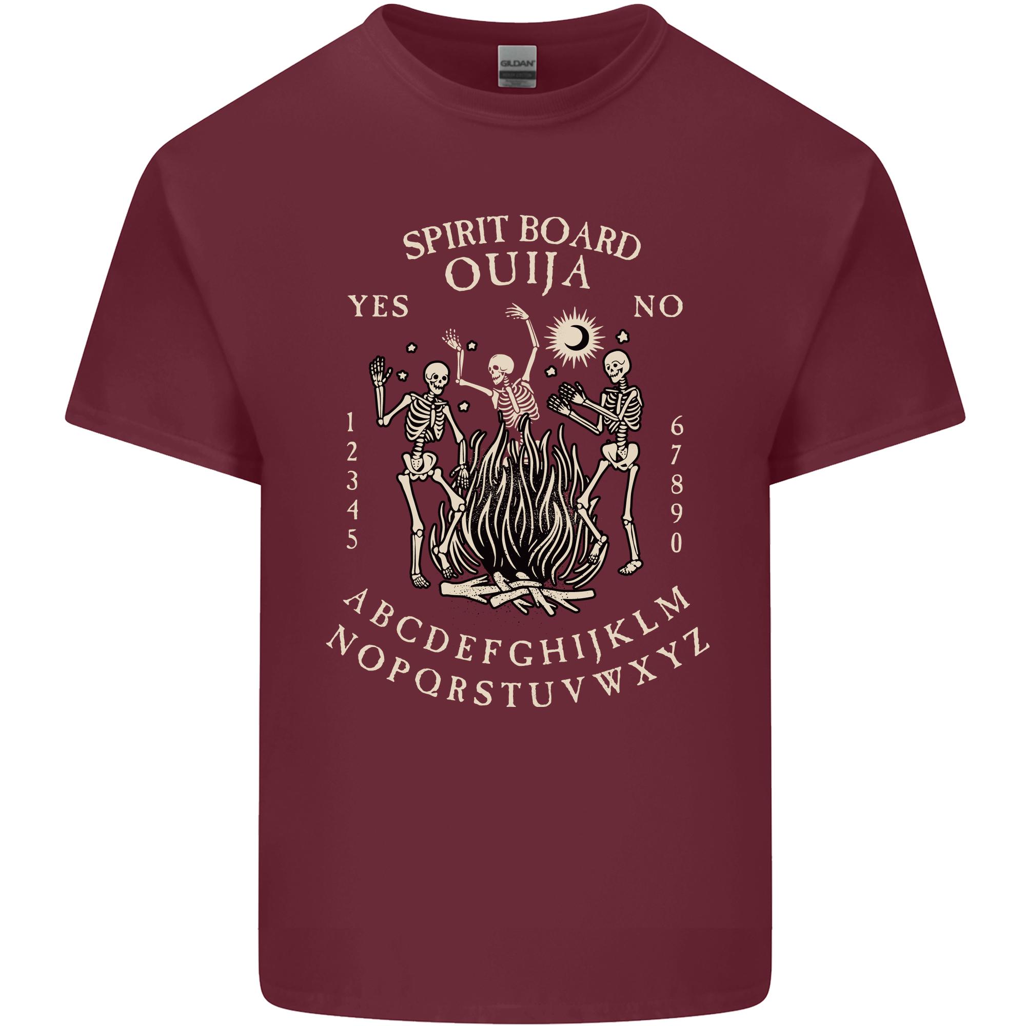 Ouija Spirit Board Halloween Demons Ghosts Unisexs Light Cotton TShirt S