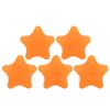 5pcs Star Shape Hand Grip Ball Wrist Finger Strength Training Exercise Stress Relief BallOrange 20 Degree