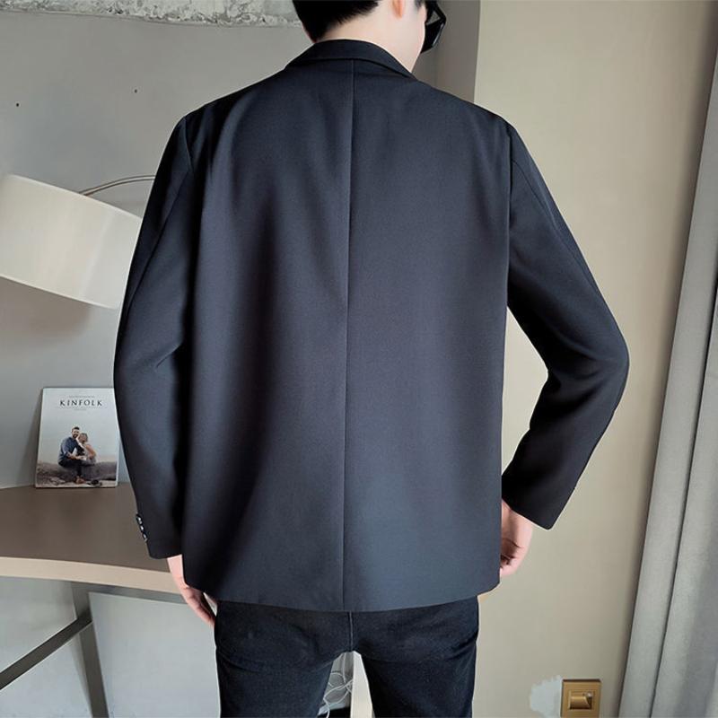 Blazer da Uomo Estivo Moda Business Stile Britannico Gentleman Slim Professionale Abito Formale