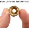 MuHize 3/16 Brake Line Fittings - Premium 18 PCS 3/8' 24 Threads Brake Fittings Assortment For 3/16' Tube (6 Unions, 12 Nuts)