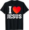 I Love Jesus Heart Graphic T-shirt