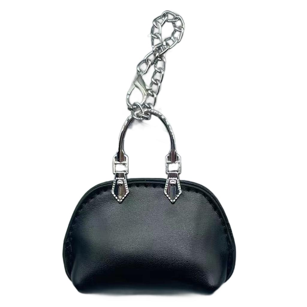 Adorable Leather Keychain Hanging Ornament Car Key Holder for Kids and Adults Handbag Bag Charm Practical Ornament