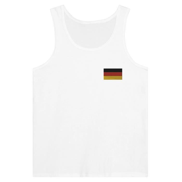 Débardeur - Allemagne - Broderie - 100% algodão - Coupe ajustée - Mixte