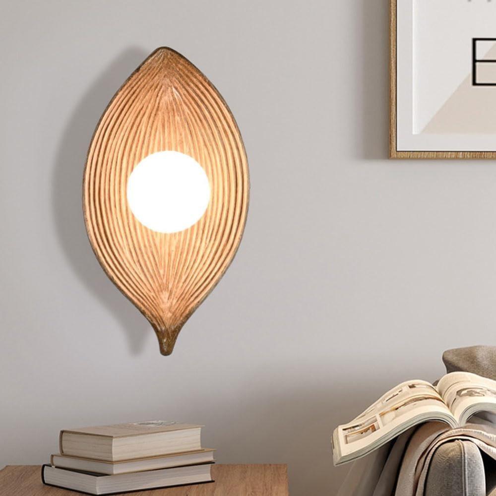 Vintage LED Leaf Wall Lamp Living Room Background Wall Sconces Corridor Bedroom Bedside Decorative Home Indoor Lighting