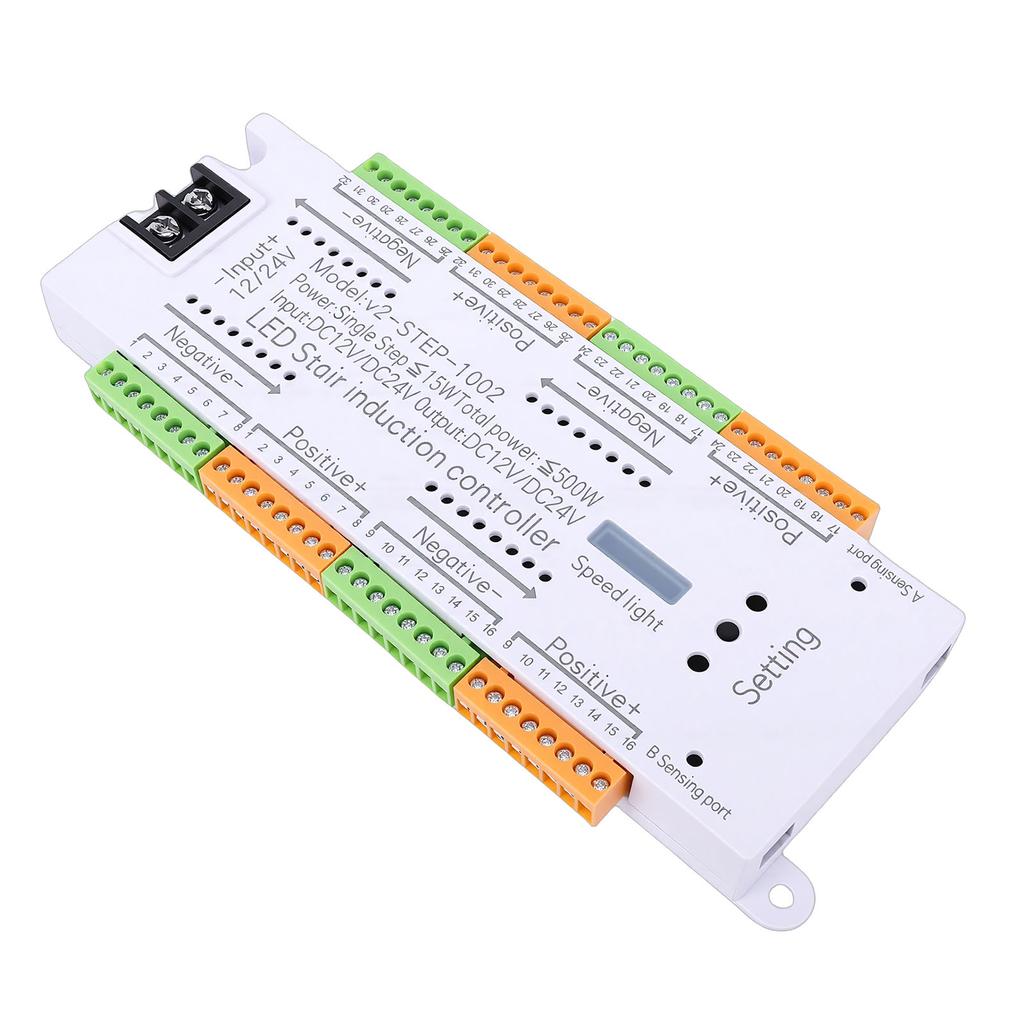 Bewegungssensor LED Treppenlicht Controller 32 Kanal Automatischer Treppenstufenlicht Controller für Haus Einkaufszentrum Geschäft