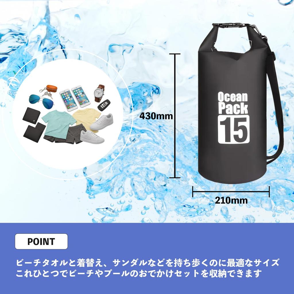 AWE THE OCEAN PACK Oficial AWE Seco impermeable y a prueba de polvo con nuevo IPX6 para el hombro y plegable Ideal para natación desastre y otros Ideal para exteriores