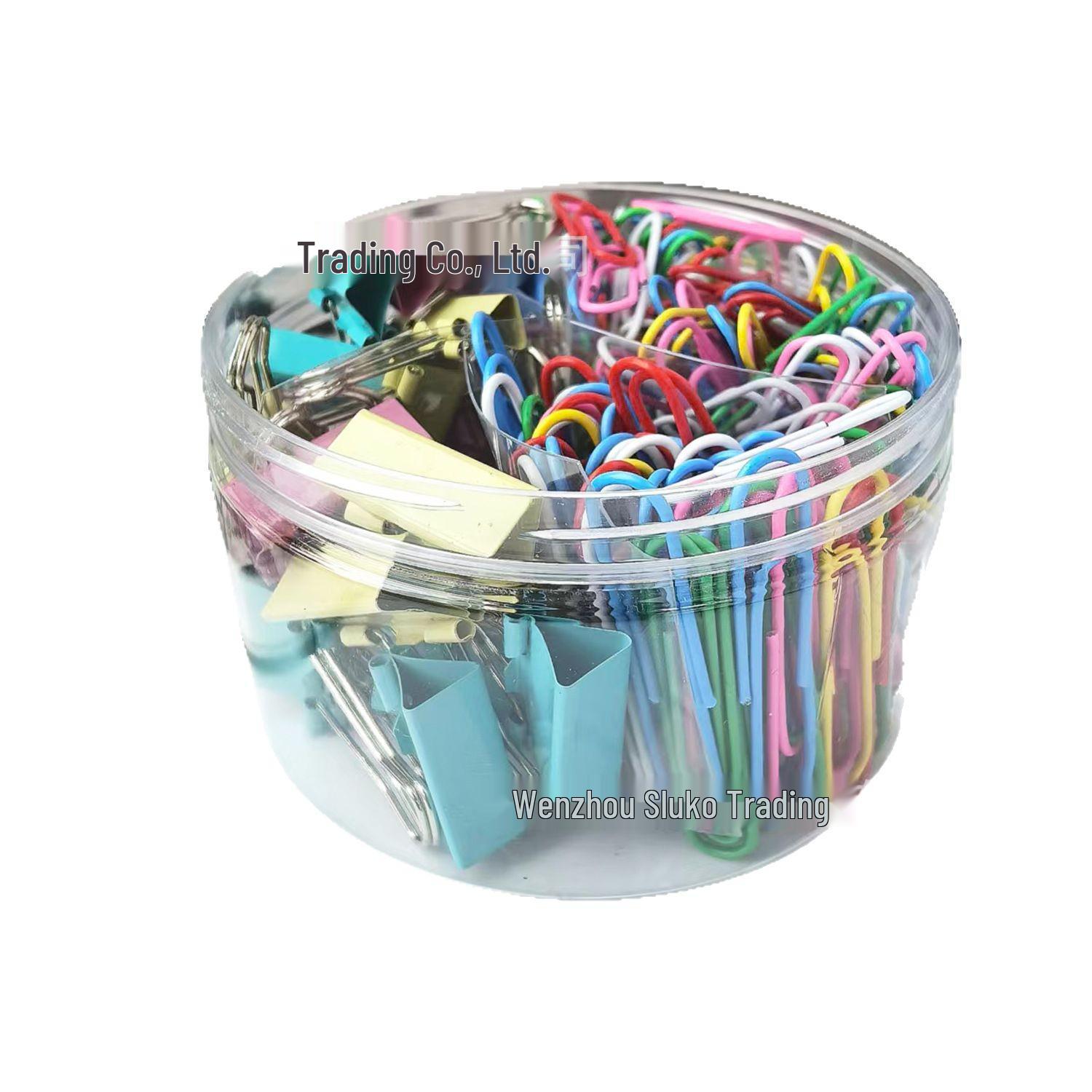 Colored Long Tail & Swallowtail Paperclip Set - Multi-Spec Curved Clips for Office & Document Use