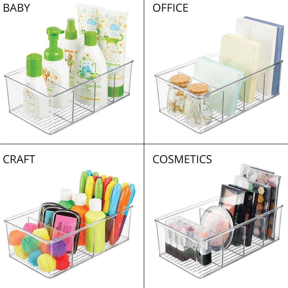 Clear Plastic Food Storage Organizer Bins Clear Display Containers Spice Packet Rack Food Packets