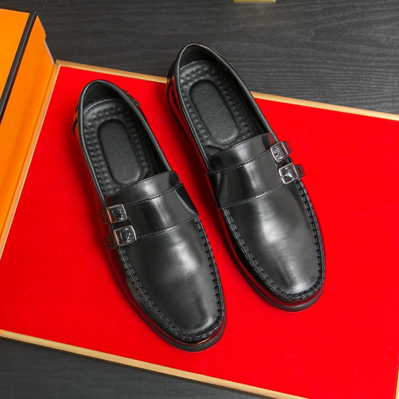 New Men Extravagant DesignHandmade Comfortable High-quality Leather Shoes Non Slip Men Advanced Leisure Driving Loafers