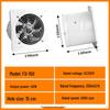 Powerful Silent Kitchen Window Exhaust Fan – Metal Square Oil & Smoke Extractor