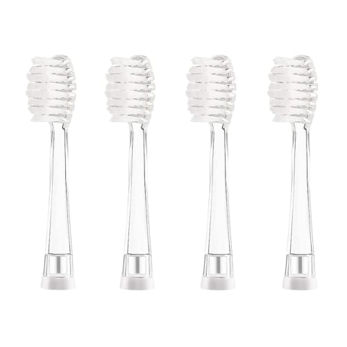 Set of 4 Replacement Brush Tips for Children's Electric Toothbrushes, SG513, SG977, SG915, SGEK6, SGEK7, DADA-TECH DT-K6, and DT-BB1, Suitable for Age