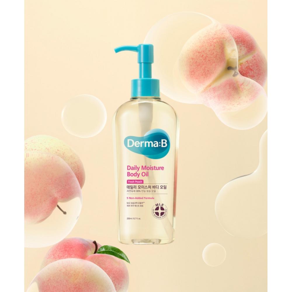 Dermab Daily Moisture Body Oil Fresh Peach 200ml