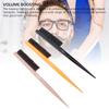 3 Pcs Rat Tail Teasing Hair Brush Add Volume Nylon Bristles 3 Row Hair Styling Teasing Brush