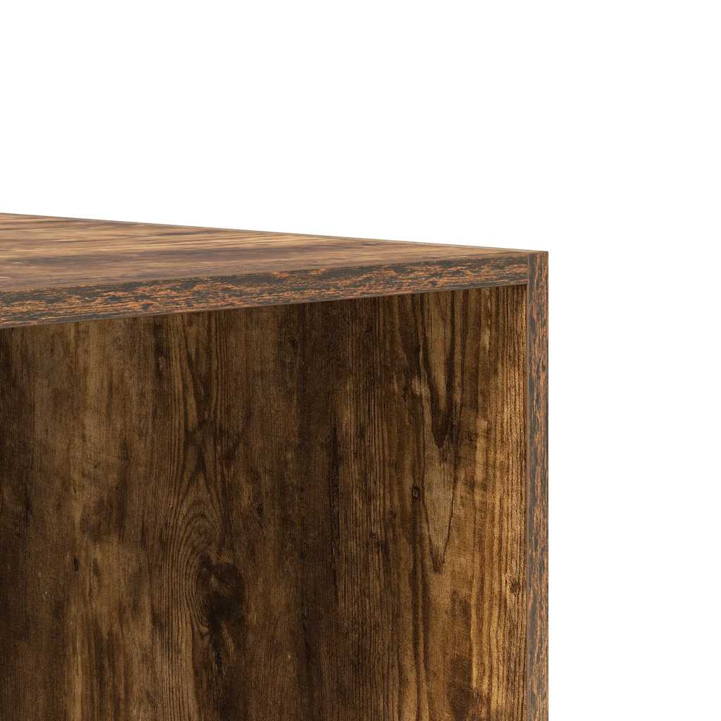 Wardrobe Smoked Oak Finish 100 x 50 x 200 cm Engineered Wood